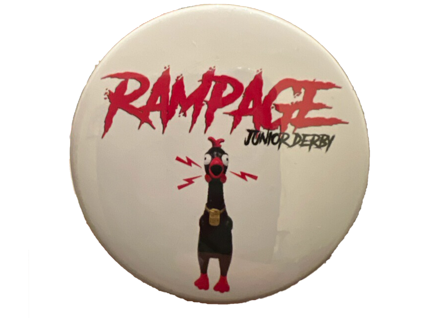 Rampage Chicken Button 2.25"